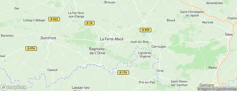 Magny-le-Désert, France Map