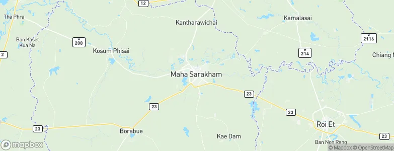 Maha Sarakham, Thailand Map