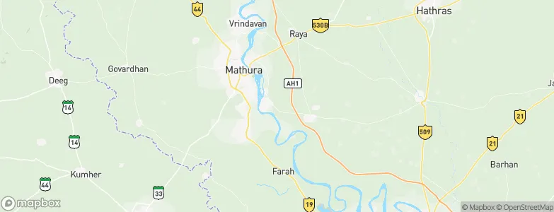 Mahāban, India Map
