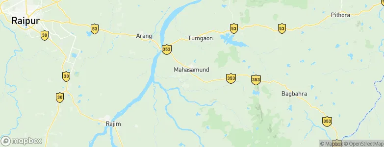 Mahāsamund, India Map