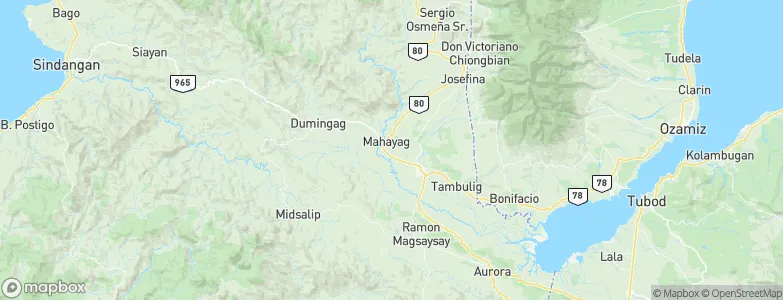 Mahayag, Philippines Map