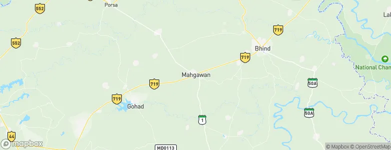 Mahgawān, India Map