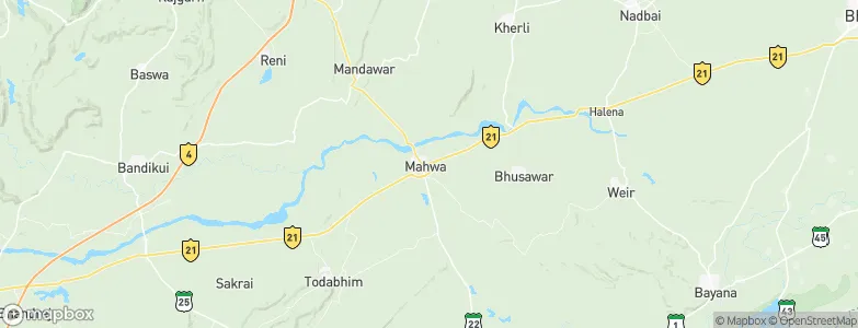 Mahwah, India Map