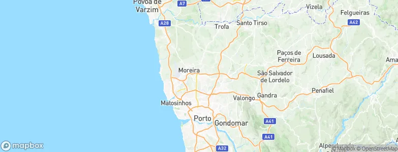 Maia, Portugal Map