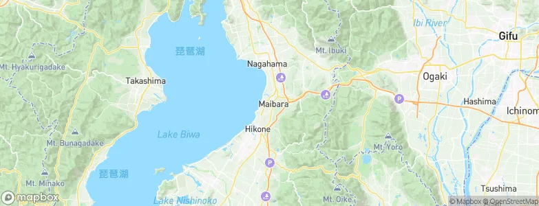 Maibara, Japan Map