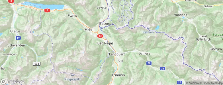Maienfeld, Switzerland Map