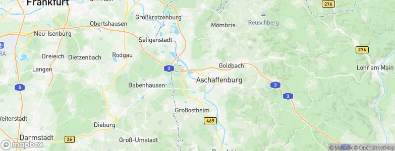 Mainaschaff, Germany Map