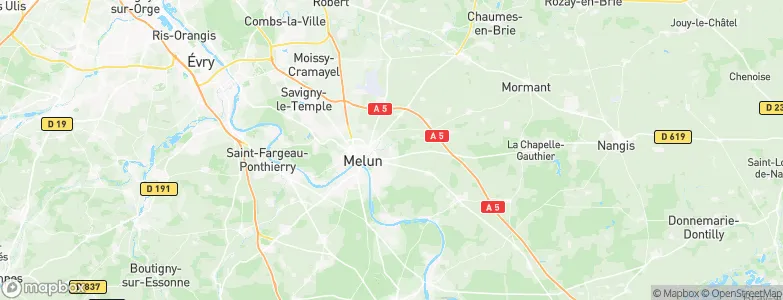 Maincy, France Map