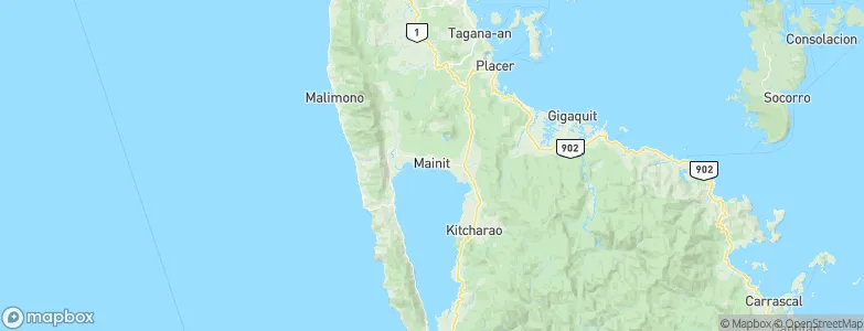 Mainit, Philippines Map