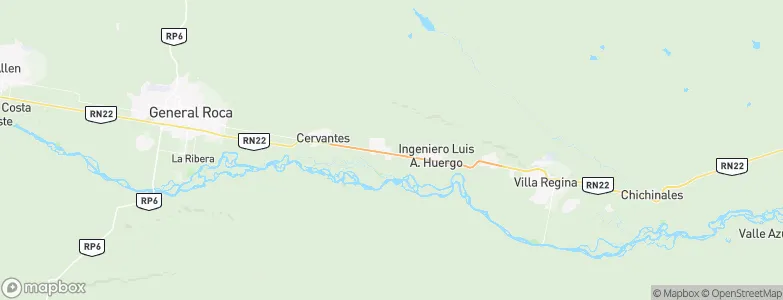 Mainque, Argentina Map