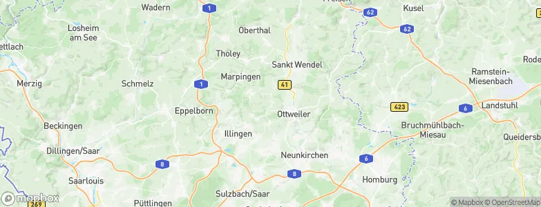 Mainzweiler, Germany Map