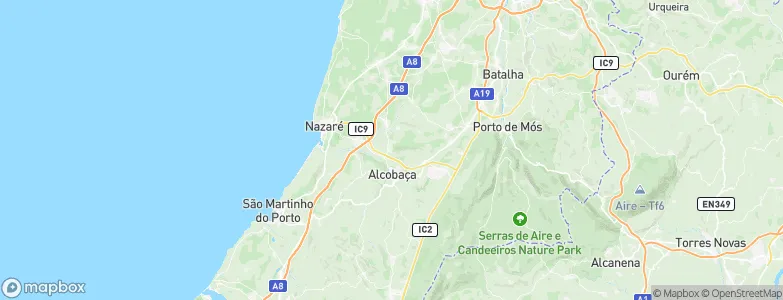 Maiorga, Portugal Map