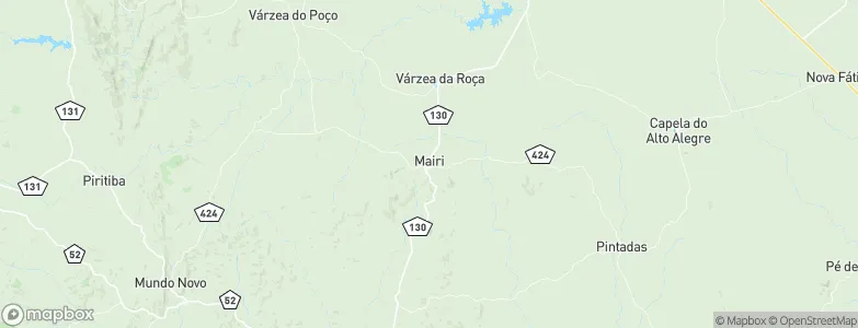 Mairi, Brazil Map