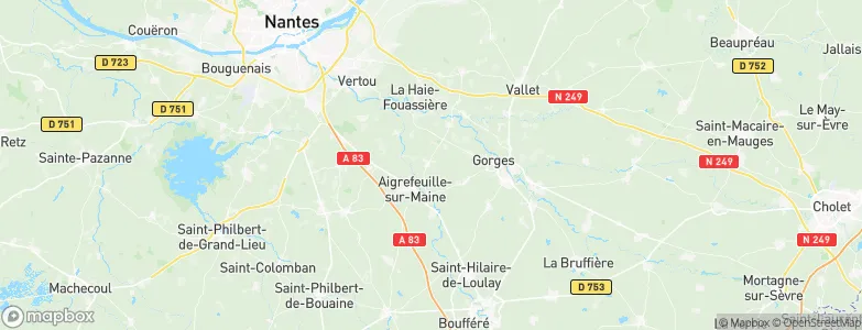 Maisdon-sur-Sèvre, France Map