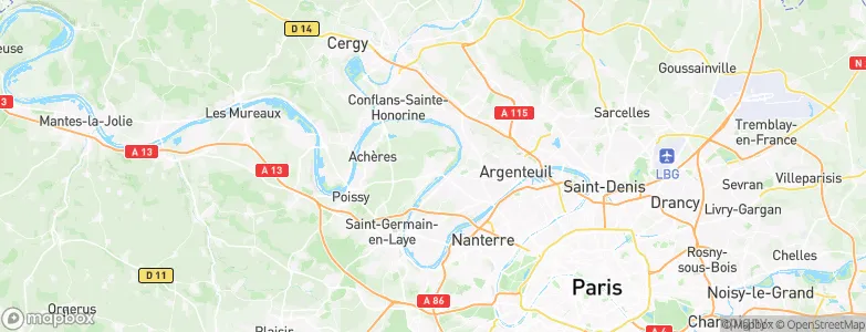 Maisons-Laffitte, France Map