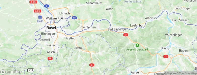 Maisprach, Switzerland Map