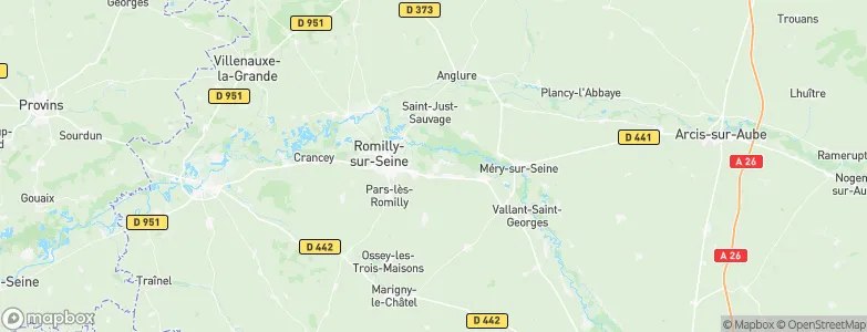 Maizières-la-Grande-Paroisse, France Map