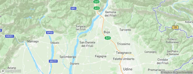 Majano, Italy Map