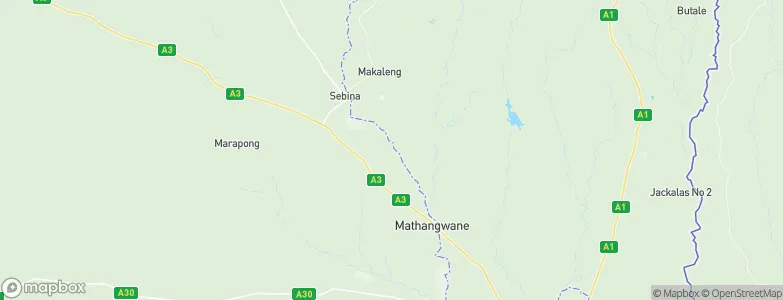 Makaleng, Botswana Map