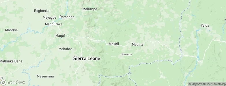 Makali, Sierra Leone Map