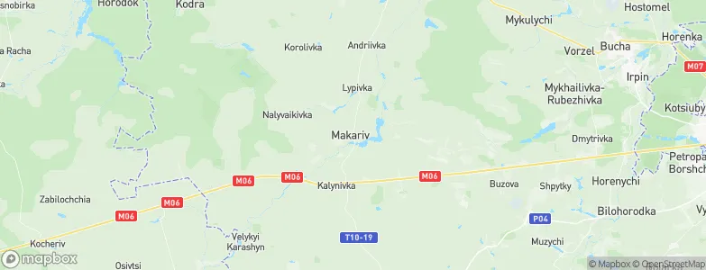 Makariv, Ukraine Map