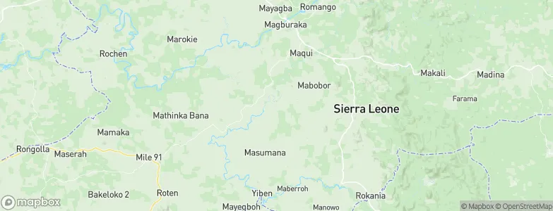 Makeni, Sierra Leone Map