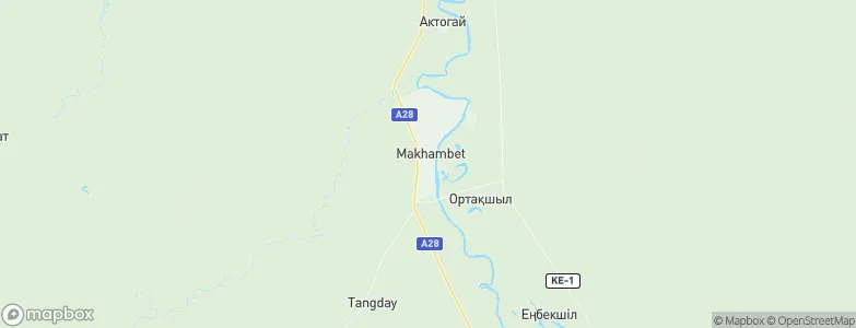 Makhambet, Kazakhstan Map