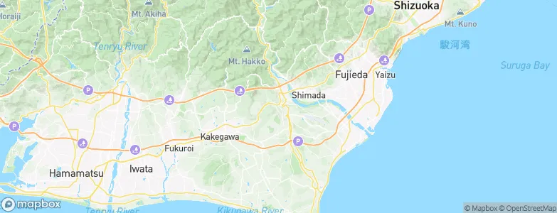 Makinohara, Japan Map