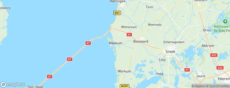 Makkum, Netherlands Map