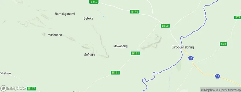 Makobeng, Botswana Map