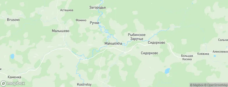 Maksatikha, Russia Map