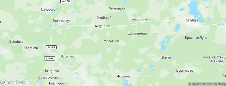 Mal’kovo, Russia Map