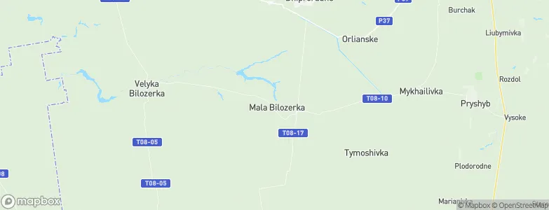 Mala Bilozerka, Ukraine Map