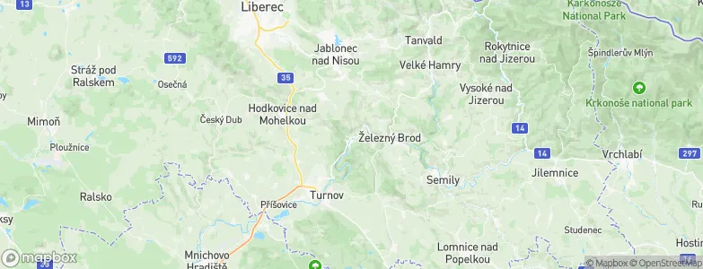 Malá Skála, Czechia Map