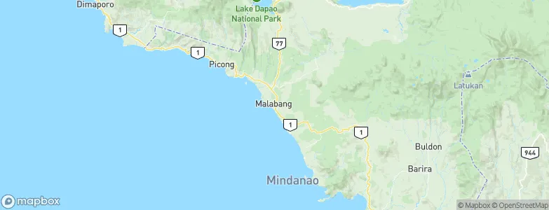 Malabang, Philippines Map