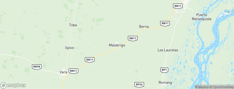 Malabrigo, Argentina Map