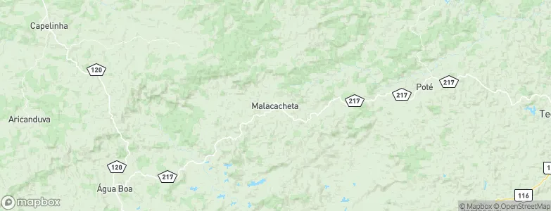 Malacacheta, Brazil Map
