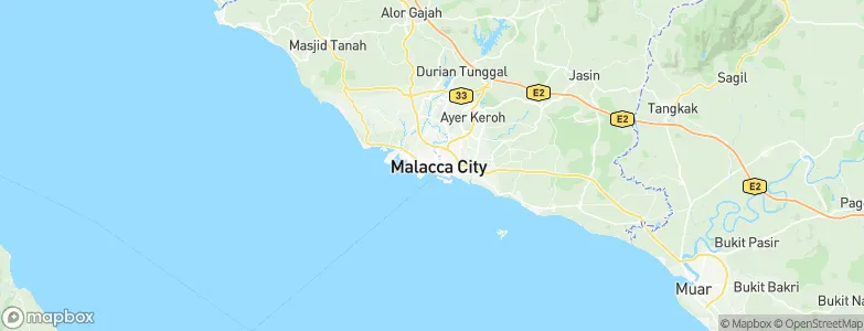 Malacca, Malaysia Map