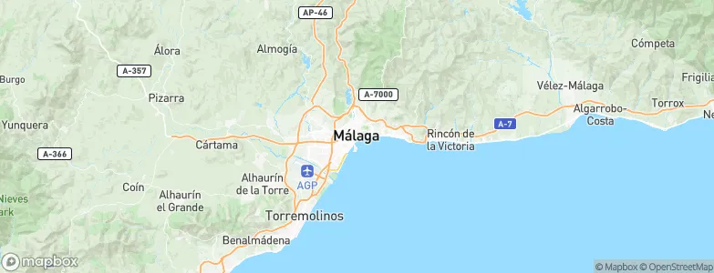 Málaga, Spain Map