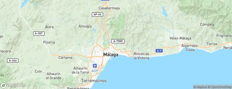 Málaga, Spain Map