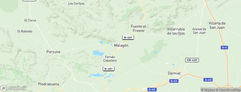 Malagón, Spain Map