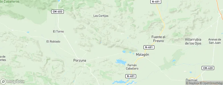 Malagón, Spain Map
