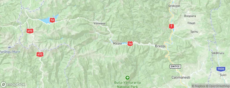 Malaia, Romania Map