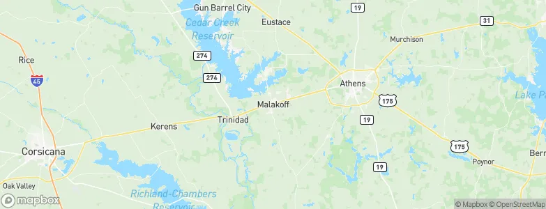 Malakoff, United States Map