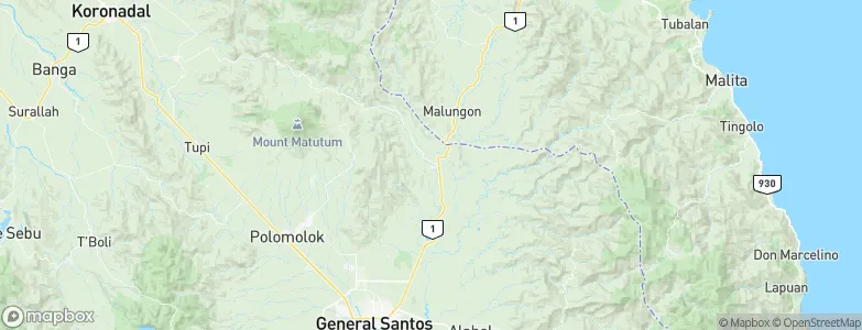 Malandag, Philippines Map