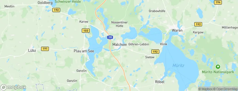 Malchow, Germany Map