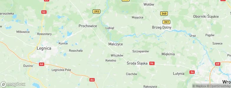 Malczyce, Poland Map
