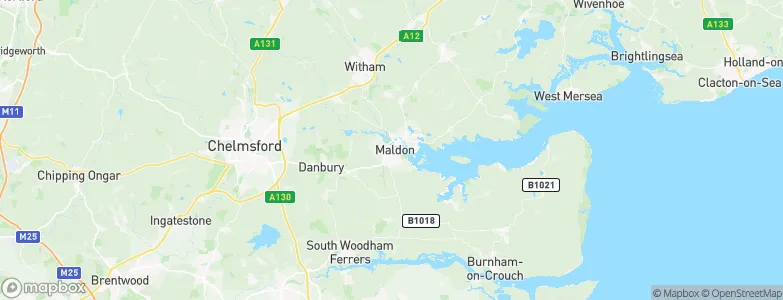 Maldon, United Kingdom Map