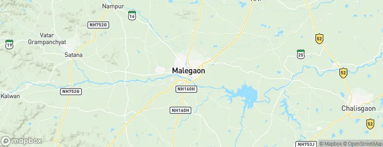 Malegaon, India Map