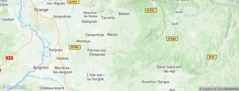 Malemort-du-Comtat, France Map